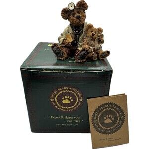 Boyds Collection DR Harrison Griz Bear MD PHD BUD 228309 Figurine NEW Boxed